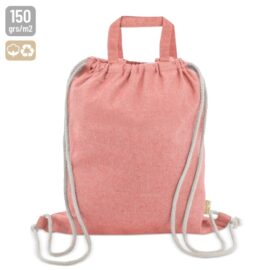 Bolsa mochila de algodón reciclado "agra"