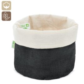 Panera de algodon y jute natural "papúa"