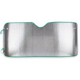 Parasol metalico coche 2 caras ribete verde