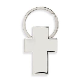 Llavero metalico forma cruz "christian"