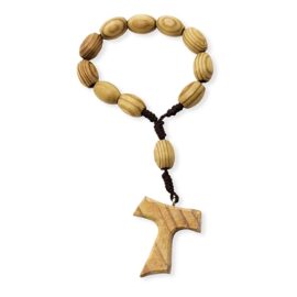 Rosario de mano madera