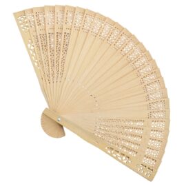 <p>abanico calado madera