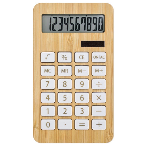 Calculadora bambú/fibra de trigo "biomat"