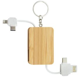 Cargador-llavero conectores ecológico "fluk"
