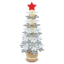 Arbolito de navidad rpet y madera reciclada "pukky"
