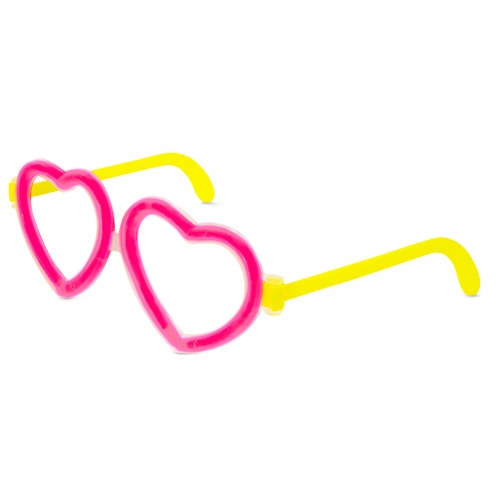 Set gafas de neon "luv"