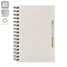 Cuaderno a5 con boligrafo eco "green life"