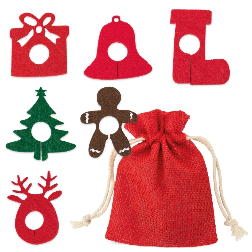 Set 6 marcadores de fieltro para copas "nyby"
