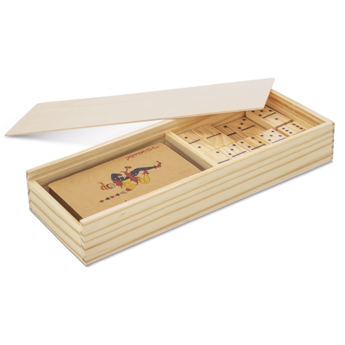 Set eco de dominó y cartas "recreo"