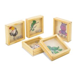 Set 5 laberintos de madera "jungle"