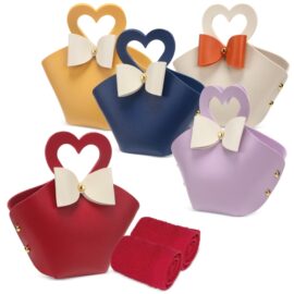 Set 5 bolsitos con toalla "coquette"