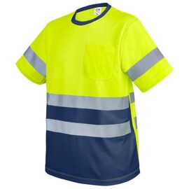 Camiseta con bolsillo y bandas reflectantes "krz"