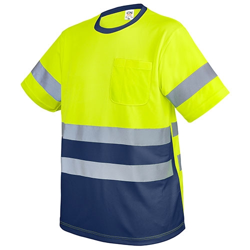 Camiseta con bolsillo y bandas reflectantes "krz"