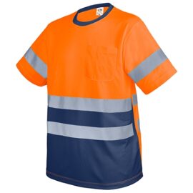Camiseta con bolsillo y bandas reflectantes "krz"