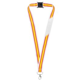Lanyard bandera ancha "policia"