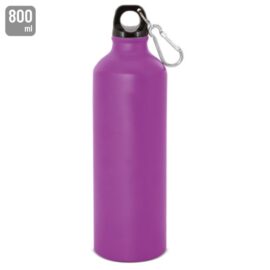 Botella de aluminio con mosqueton 800 ml. "tuareg"
