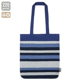 Bolsa rayas de algodón reciclado "trinity"