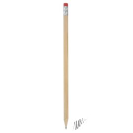 Lápiz madera con goma color rojo "marny"