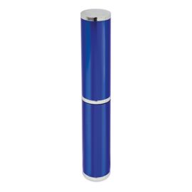 Estuche boligrafo azul/plata