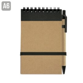 Bloc de notas con boligrafo reciclado "mael"