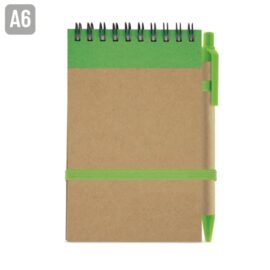 Bloc de notas con boligrafo reciclado "mael"