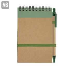 Bloc de notas con boligrafo reciclado "mael"