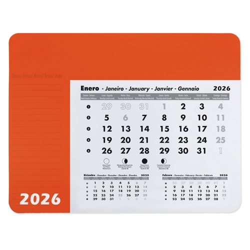 Alfombrilla calendario