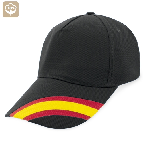 Gorra nacional 5 paneles algodn peinado "deva"