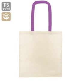 <p>bolsa de algodón asa color