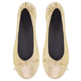 Zapatilla plegable oro (12 pares) "ballet"