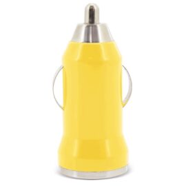Cargador de coche usb amarillo