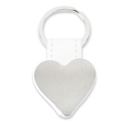 Llavero metalico forma corazon