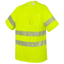 Camiseta con bolsillo y bandas reflectantes elásticas "qvo"
