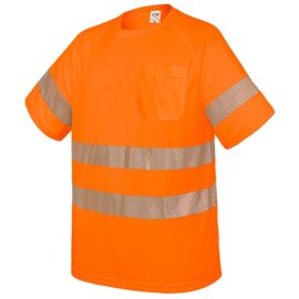 Camiseta con bolsillo y bandas reflectantes elásticas "qvo"