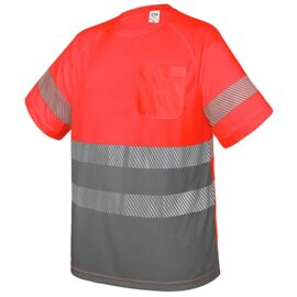 Camiseta con bolsillo y bandas reflectantes elásticas "qvo"