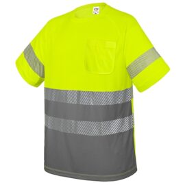 Camiseta con bolsillo y bandas reflectantes elásticas "qvo"