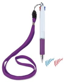 Bolígrafo 2 colores con lanyard "bisskar"