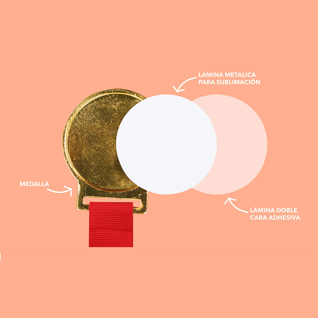 🟢 Medalla Sublimación Aviana - Imagen 2
