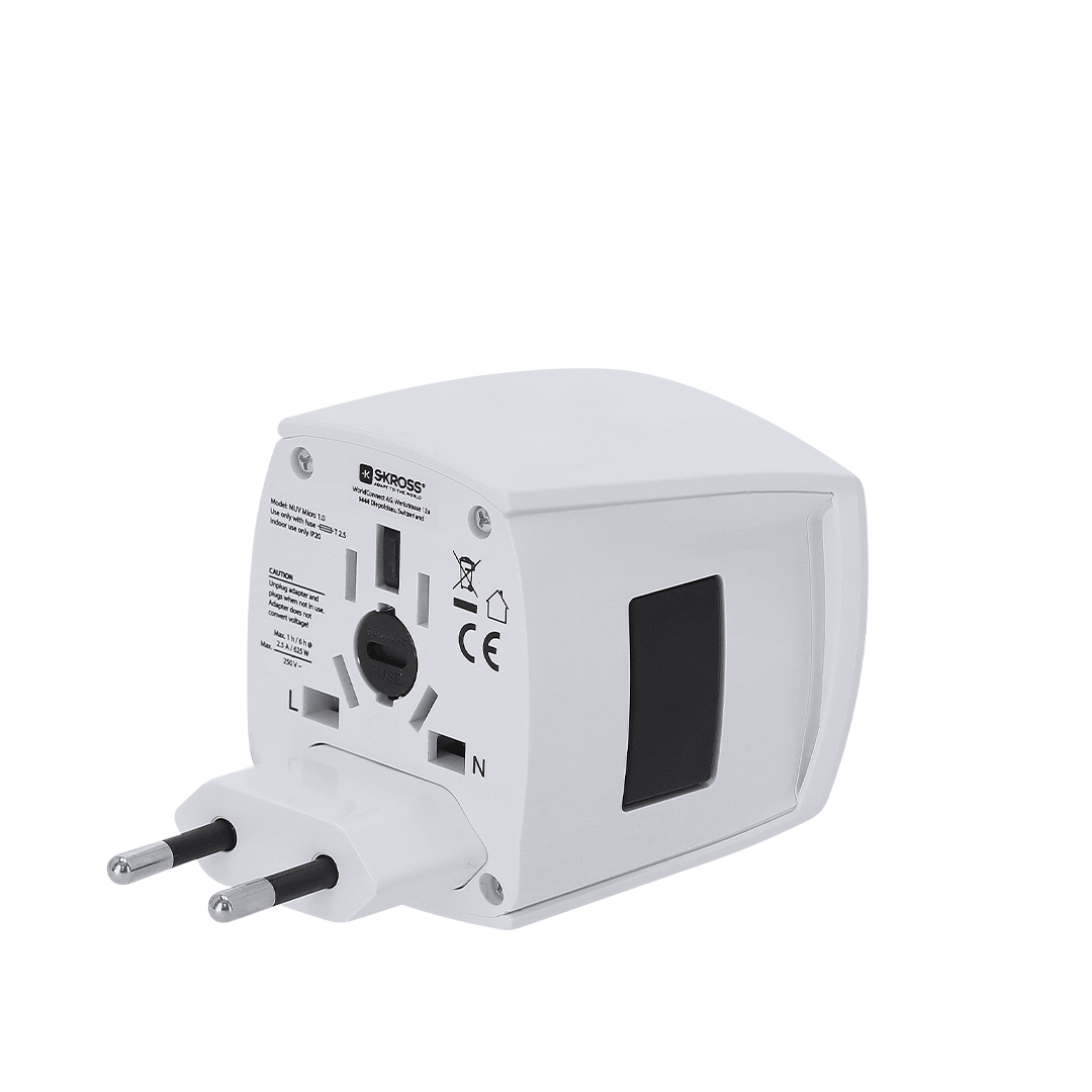 🟢 Adaptador Viaje Universal Skross MUV MICRO - Imagen 4