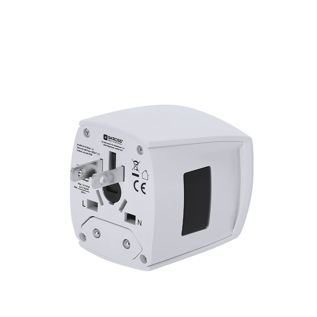 🟢 Adaptador Viaje Universal Skross MUV MICRO - Imagen 2