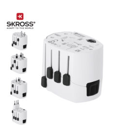 🟢 Adaptador Viaje Universal Skross PRO 3-POLE