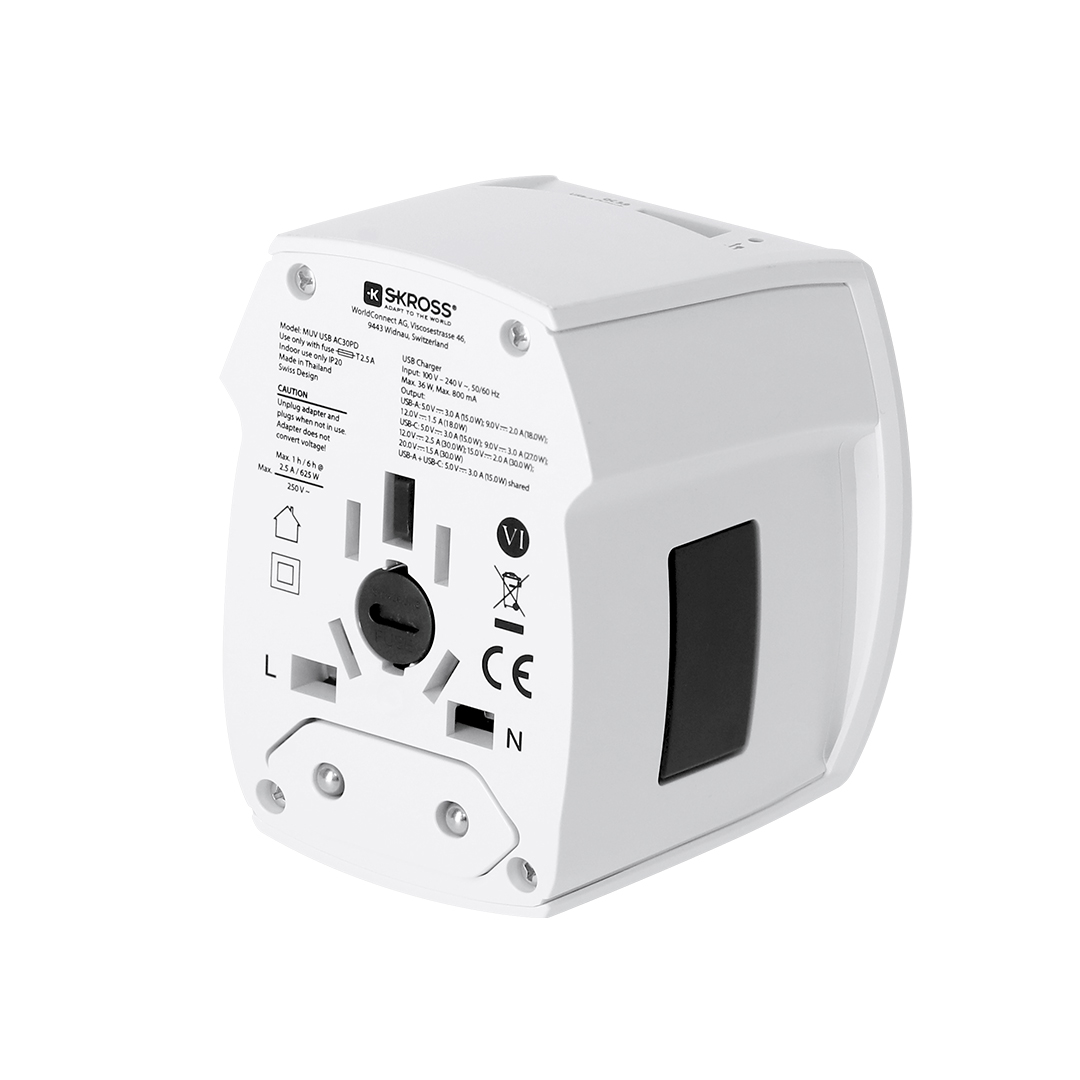 🟢 Adaptador Viaje Universal Skross MUV USB 30W PD - Imagen 4