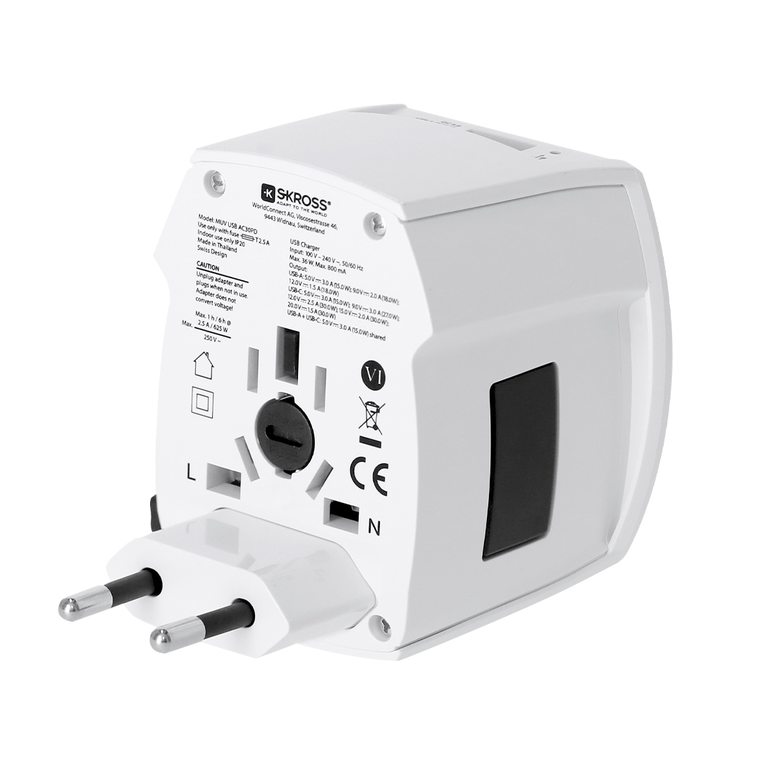🟢 Adaptador Viaje Universal Skross MUV USB 30W PD - Imagen 5