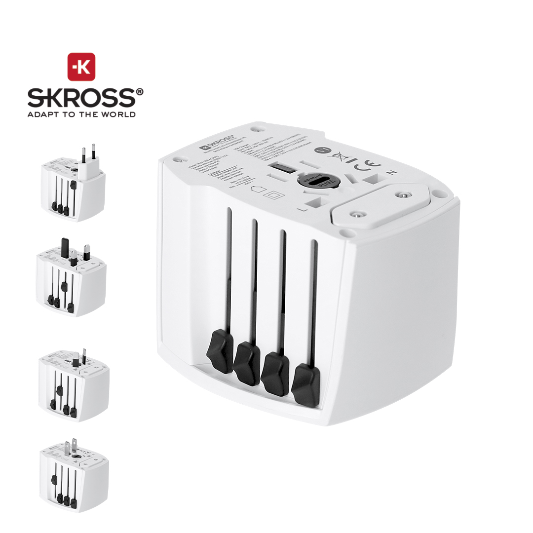 🟢 Adaptador Viaje Universal Skross MUV USB 30W PD